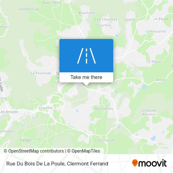 Rue Du Bois De La Poule map