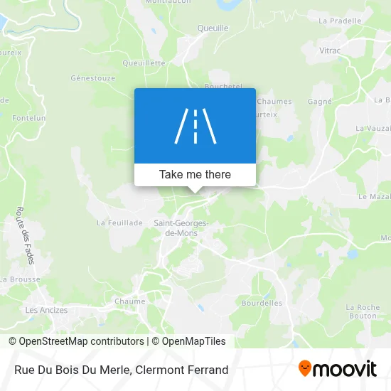 Rue Du Bois Du Merle map