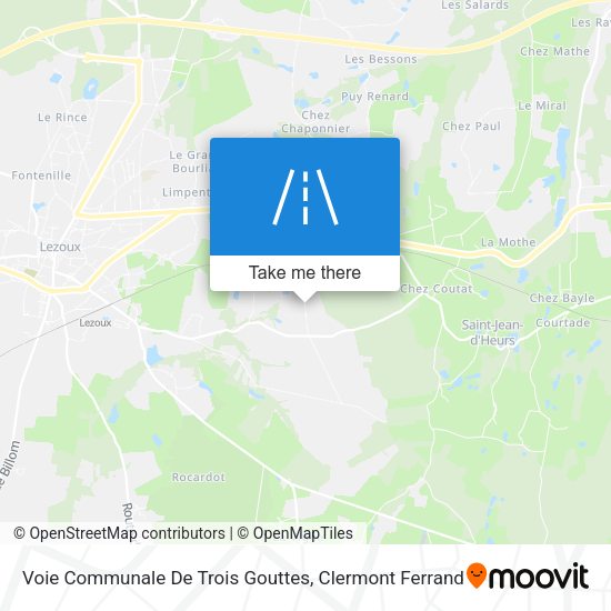 Voie Communale De Trois Gouttes map