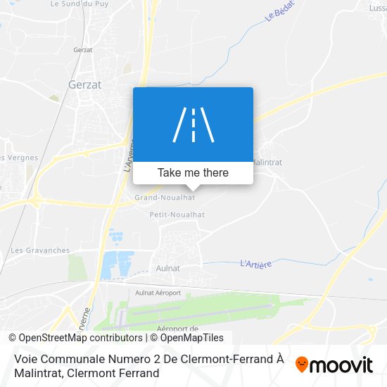 Voie Communale Numero 2 De Clermont-Ferrand À Malintrat map