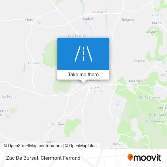 Zac De Bursat map