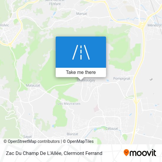 Zac Du Champ De L'Allée map