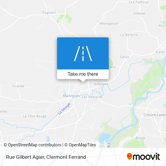 Rue Gilbert Agier map