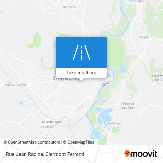 Rue Jean Racine map
