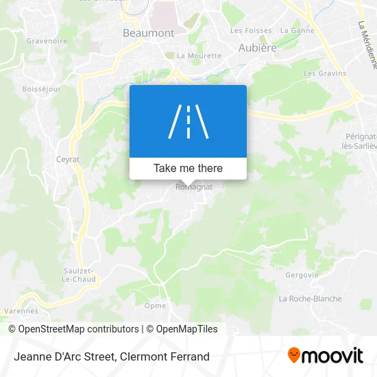 Rue Jeanne D'Arc map