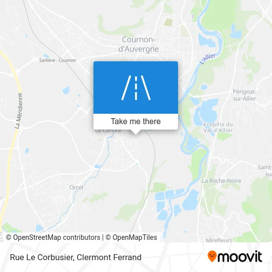 Rue Le Corbusier map