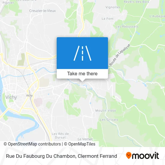 Rue Du Faubourg Du Chambon map