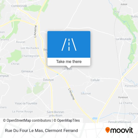 Rue Du Four Le Mas map