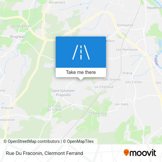 Rue Du Fraconin map