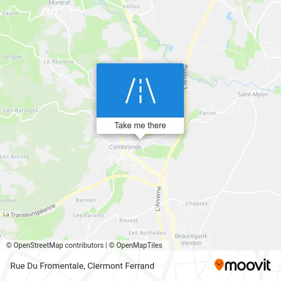 Rue Du Fromentale map