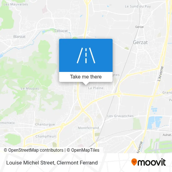 Rue Louise Michel map