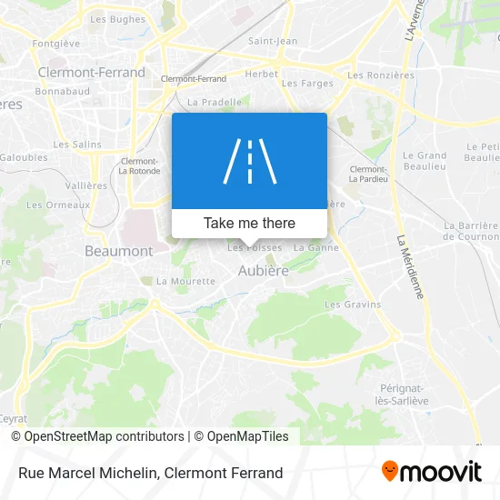 Rue Marcel Michelin map