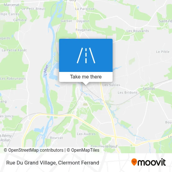 Rue Du Grand Village map