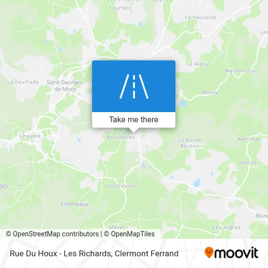 Rue Du Houx - Les Richards map