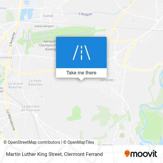 Rue Martin Luther King map