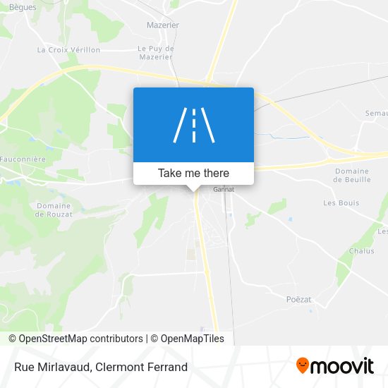 Rue Mirlavaud map