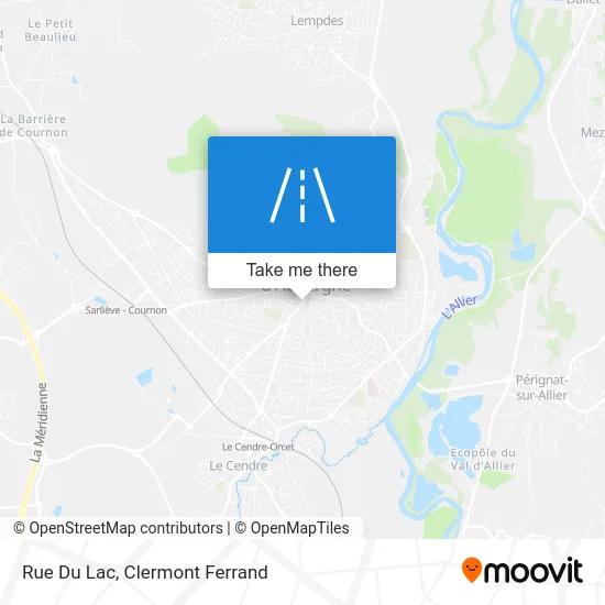 Rue Du Lac map
