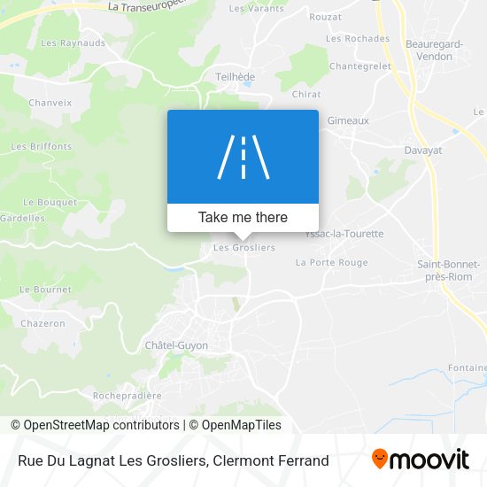 Rue Du Lagnat Les Grosliers map