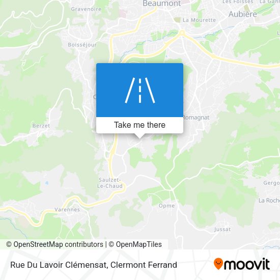 Rue Du Lavoir Clémensat map