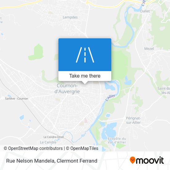Rue Nelson Mandela map