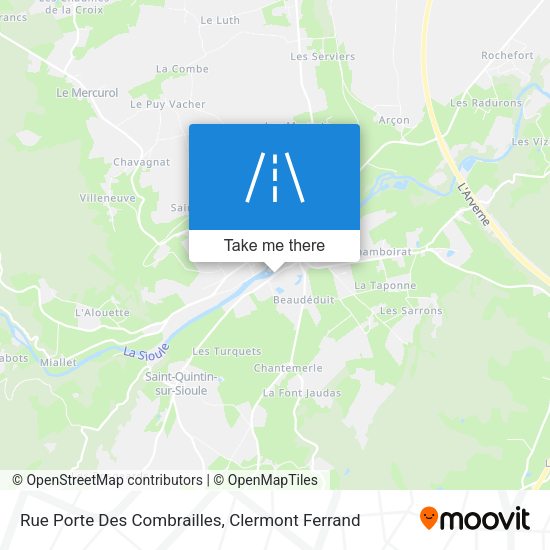 Rue Porte Des Combrailles map