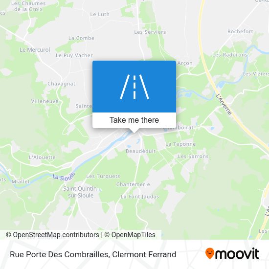 Rue Porte Des Combrailles map