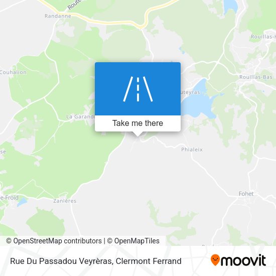 Rue Du Passadou Veyrèras map