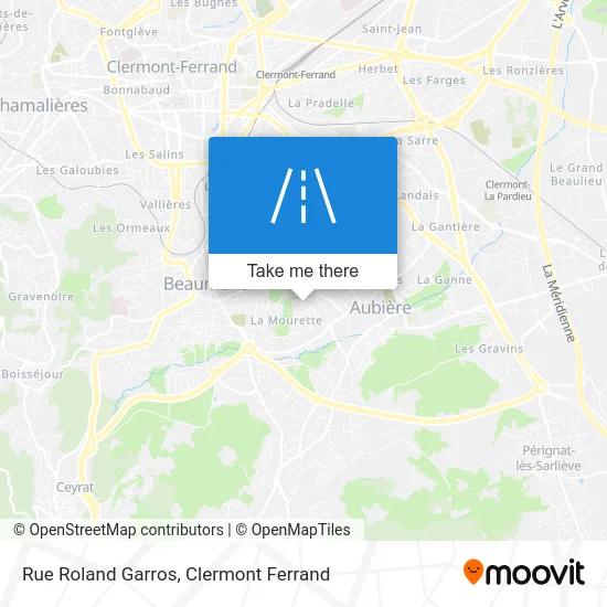 Rue Roland Garros map