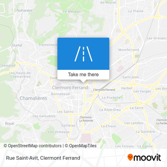Rue Saint-Avit map