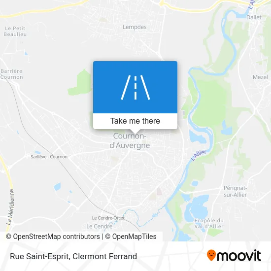 Rue Saint-Esprit map