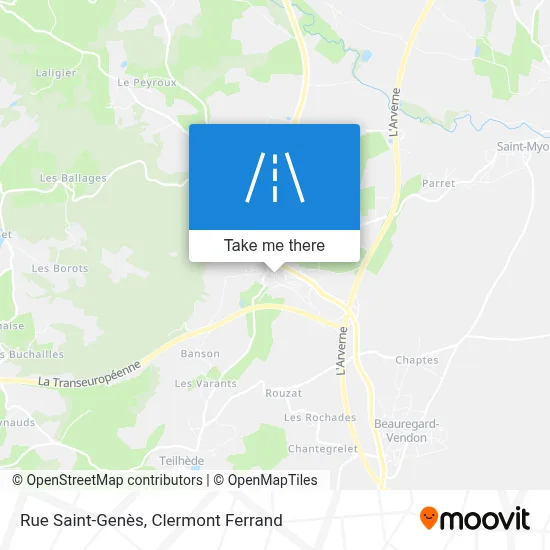 Rue Saint-Genès map