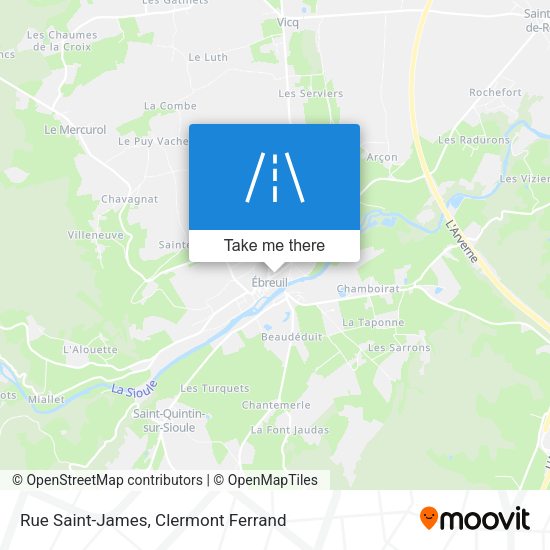 Rue Saint-James map