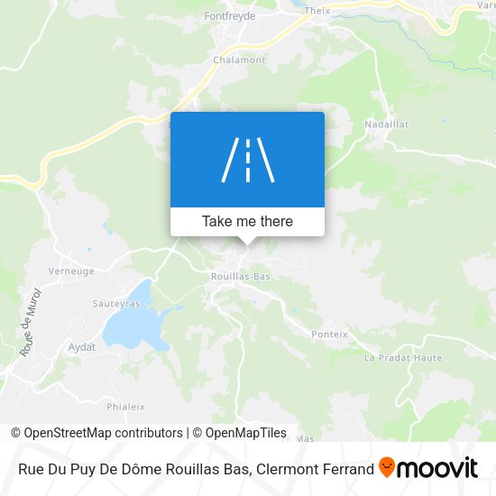 Rue Du Puy De Dôme Rouillas Bas map