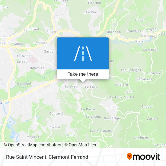 Rue Saint-Vincent map
