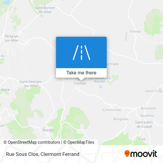 Rue Sous Clos map