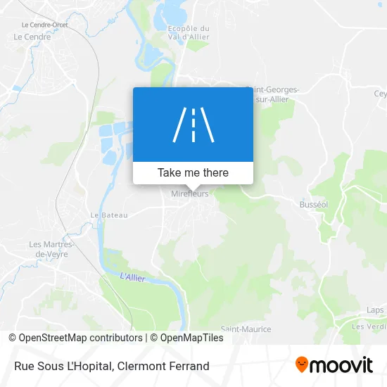 Rue Sous L'Hopital map