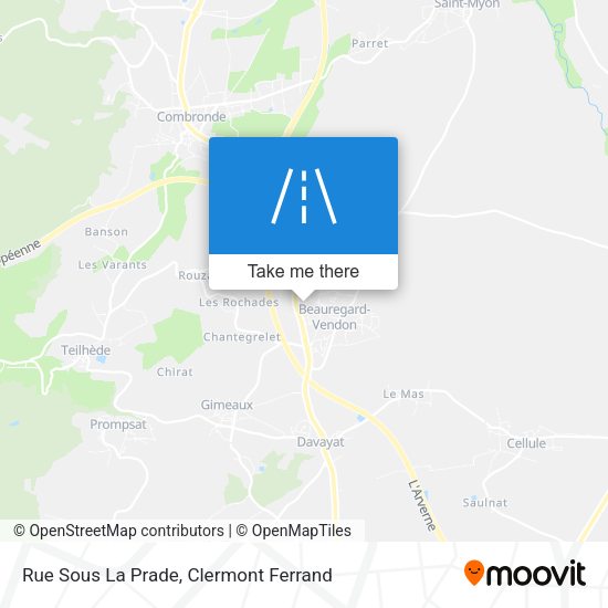 Rue Sous La Prade map