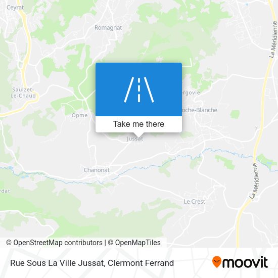 Rue Sous La Ville Jussat map