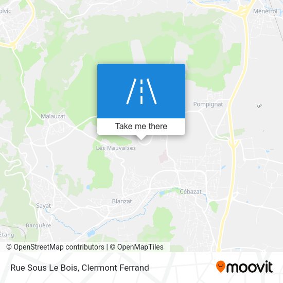 Rue Sous Le Bois map