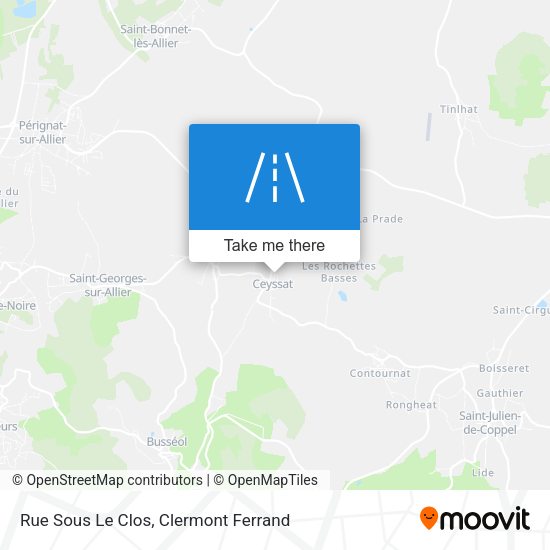 Rue Sous Le Clos map