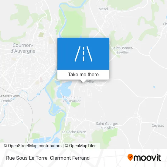 Rue Sous Le Torre map