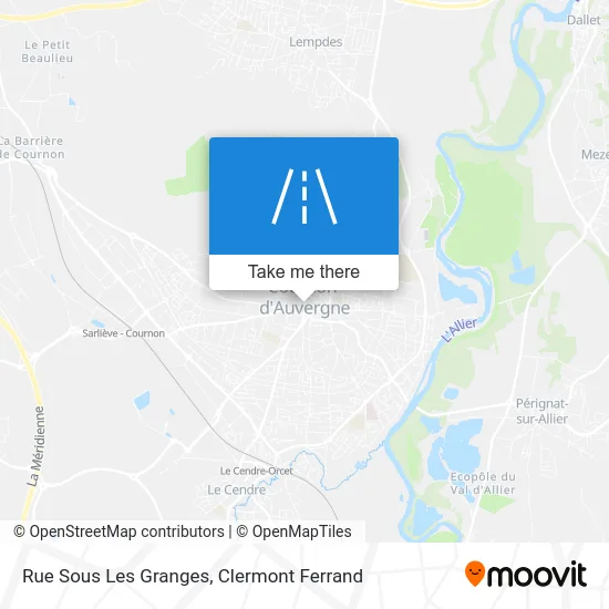 Rue Sous Les Granges map