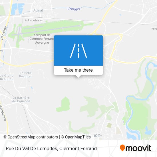 Rue Du Val De Lempdes map