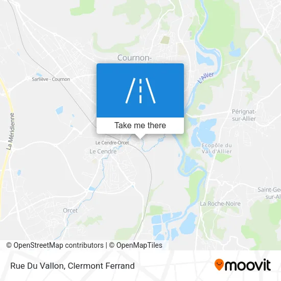 Rue Du Vallon map