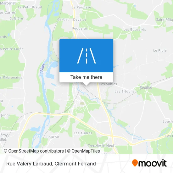 Rue Valéry Larbaud map