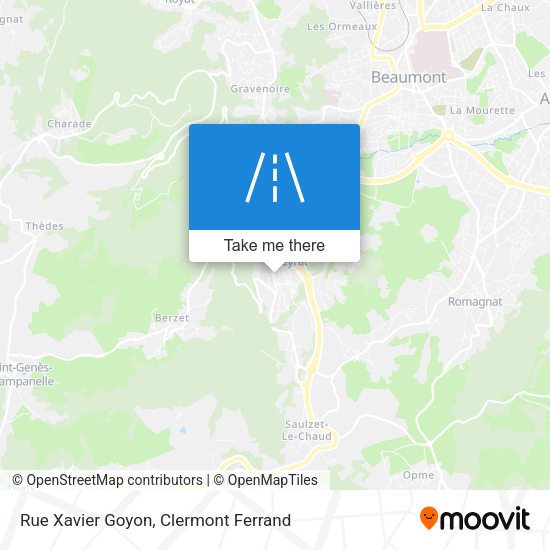 Rue Xavier Goyon map