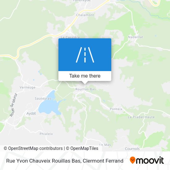 Rue Yvon Chauveix Rouillas Bas map
