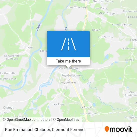 Rue Emmanuel Chabrier map