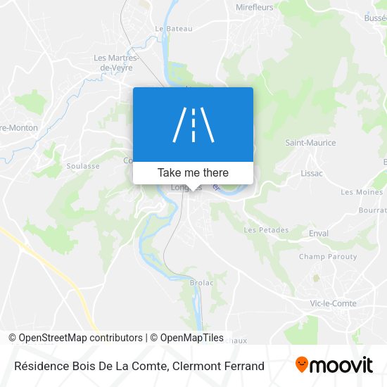 Résidence Bois De La Comte map