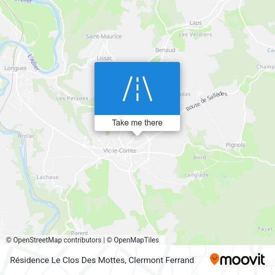 Résidence Le Clos Des Mottes map
